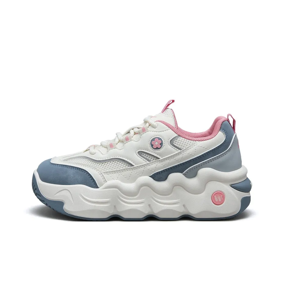 Warrior Толстая подошва Низкий верх Бежевый Синий Розовый Красный Женский