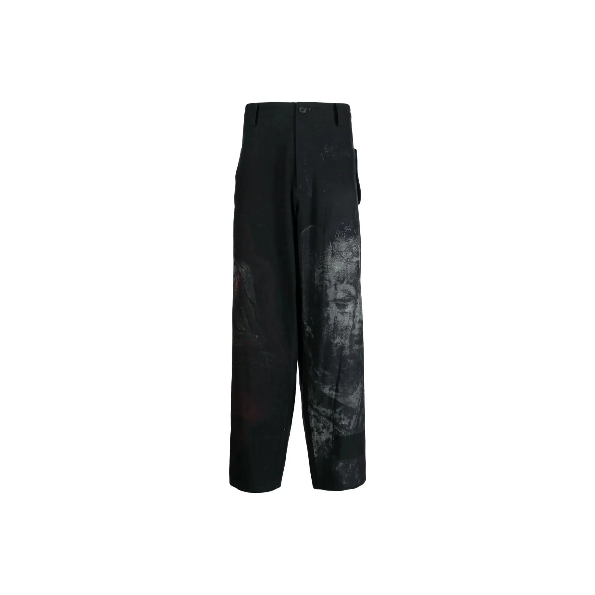 Yohji Yamamoto Graphic print Wide leg Trousers