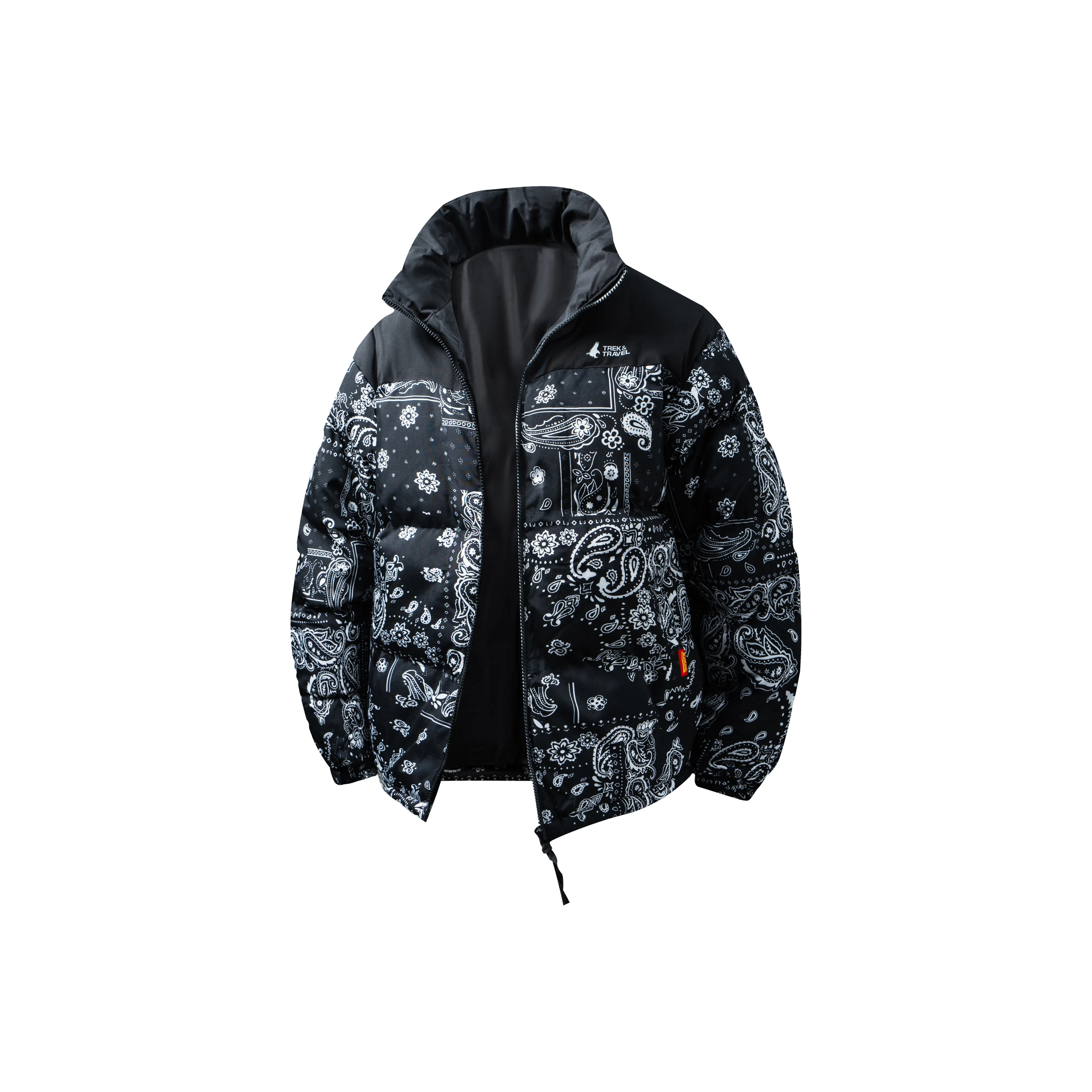 TREK&TRAVEL Puffer Jacket Unisex Black