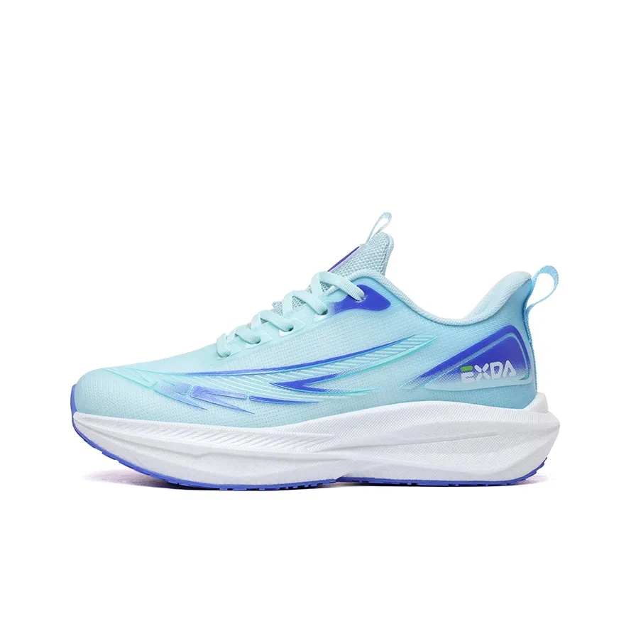 PALATIAL Running Shoes Men's Low Top White Orange/Ice Blue/White Yellow