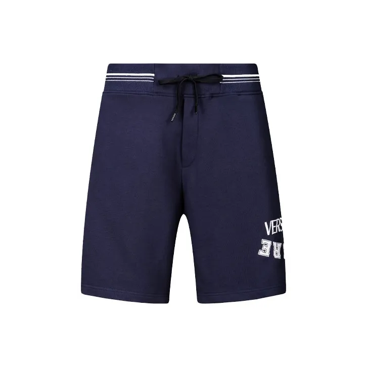 VERSACE JEANS COUTURE SS21 Fitted Shorts Men's Dark Blue