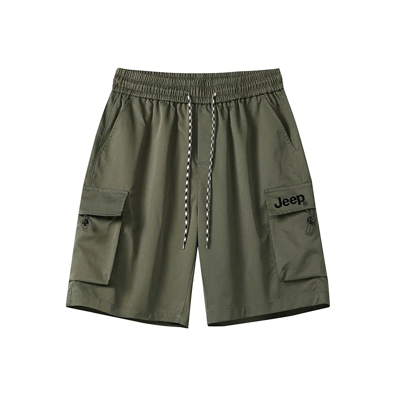 Jeep Lace Up Knee Length Quick Dry Casual Shorts Unisex
