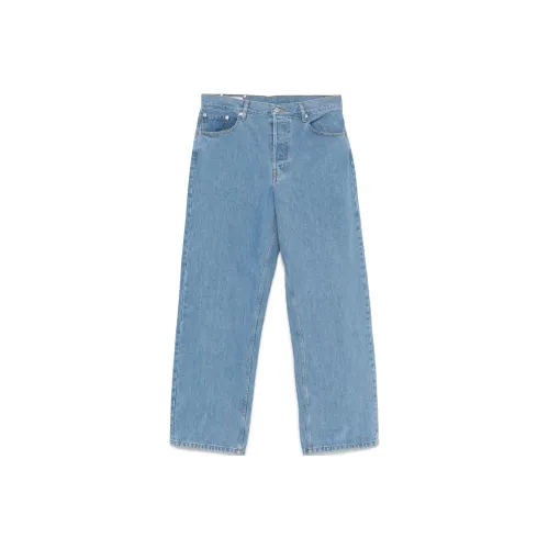 DRIES VAN NOTEN Синие Мужские Джинсы