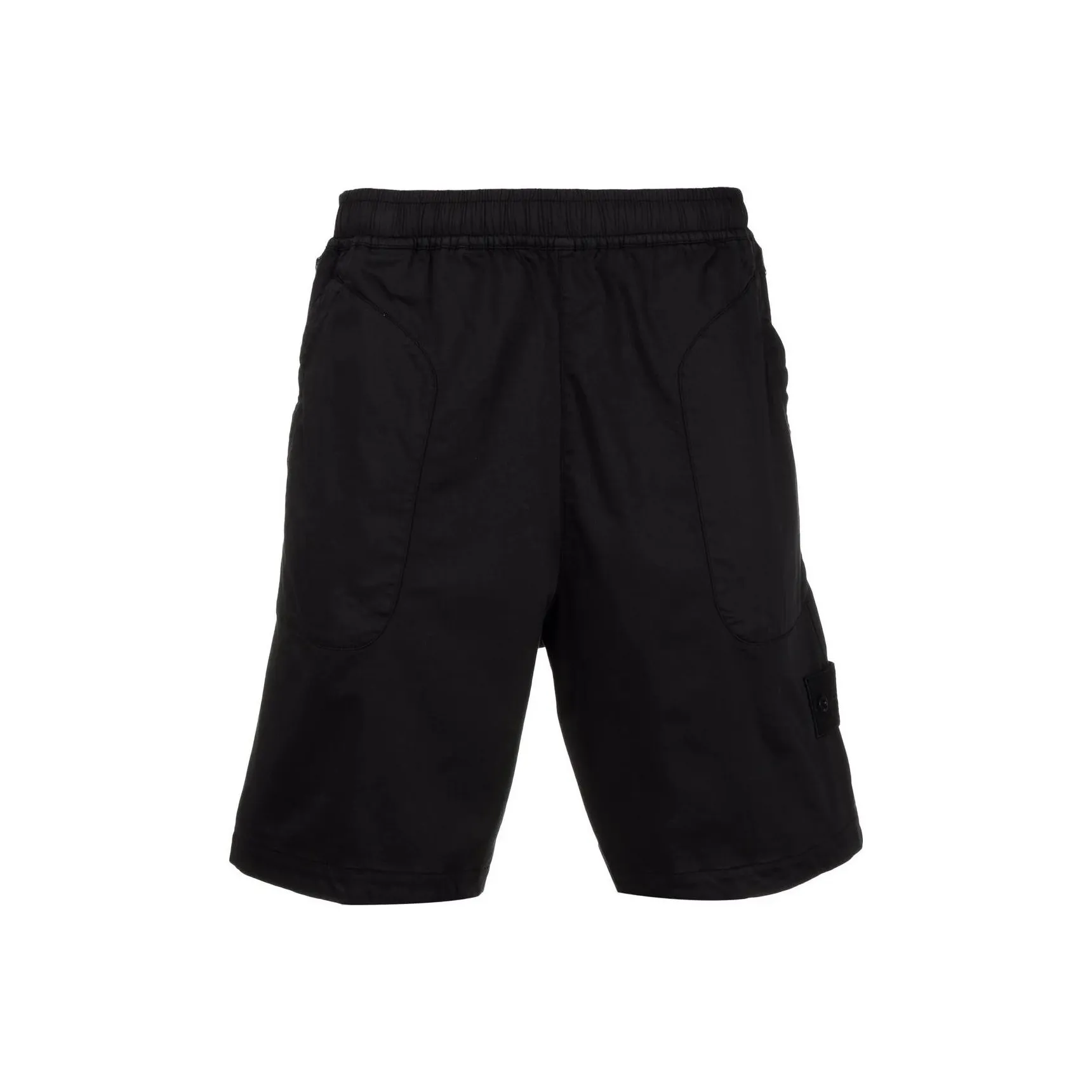 STONE ISLAND L13F2 Stretch Cotton Lyocell Satin Ghost Piece Garment Dyed Shorts