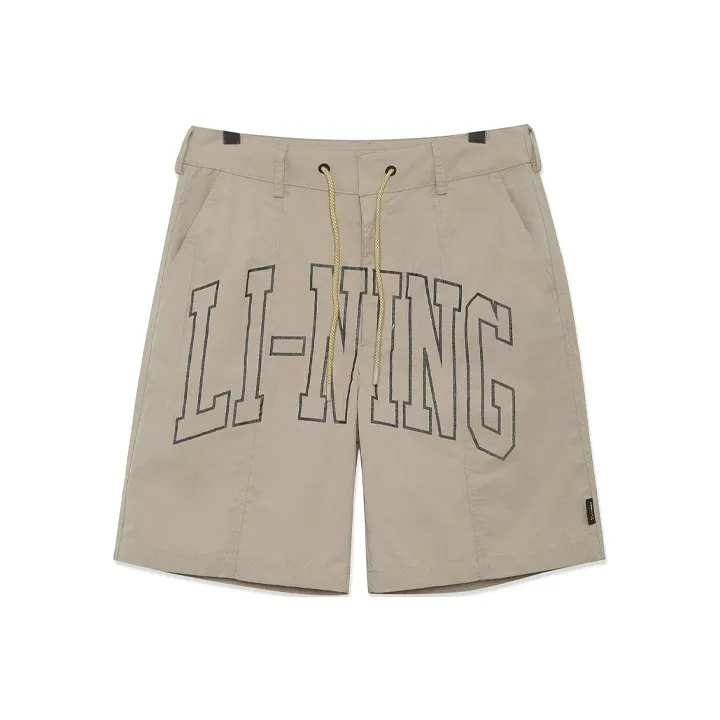 LiNing x Chinatown Market Casual Shorts Men's Cashmere Gray