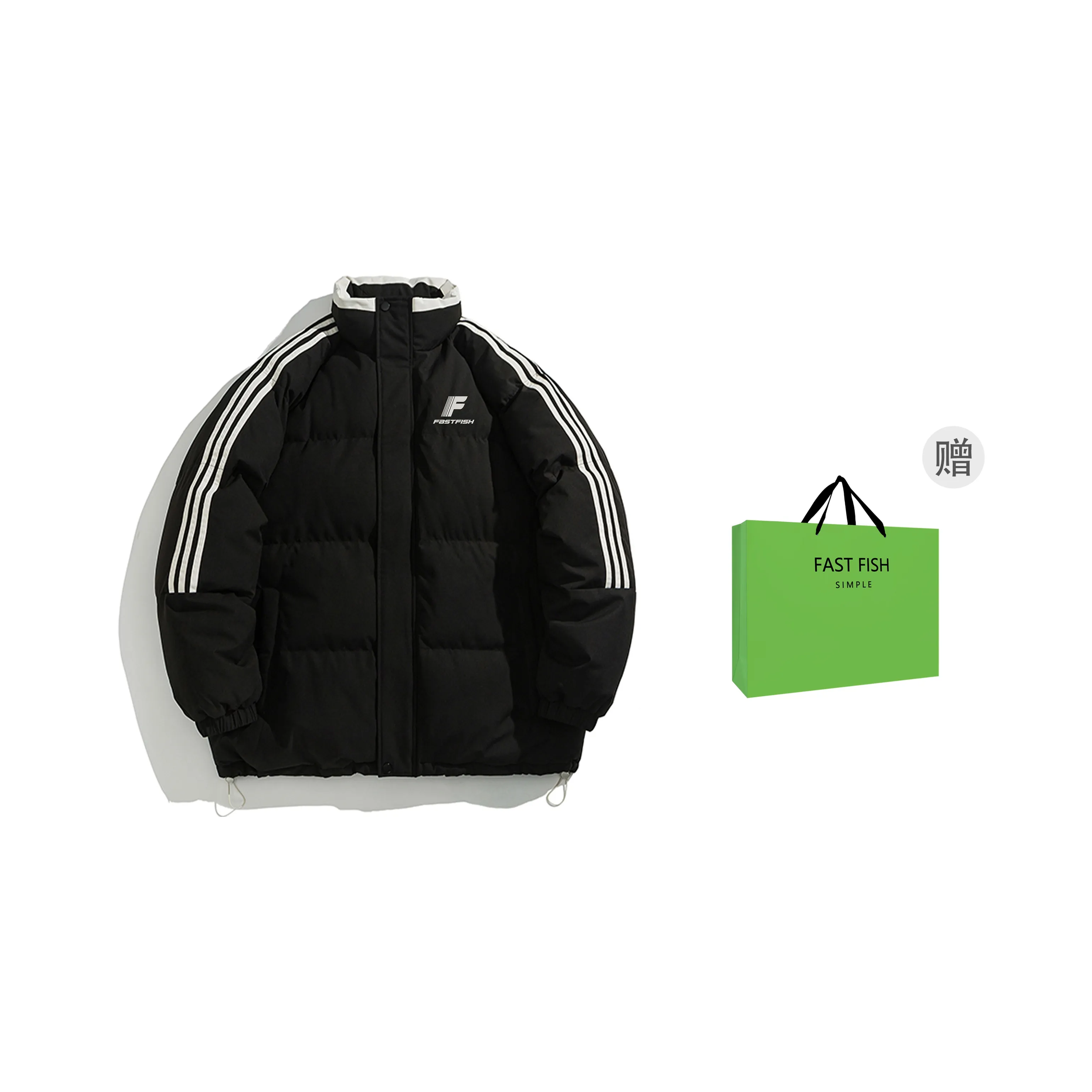 FASTFISH Puffer Jackets Unisex