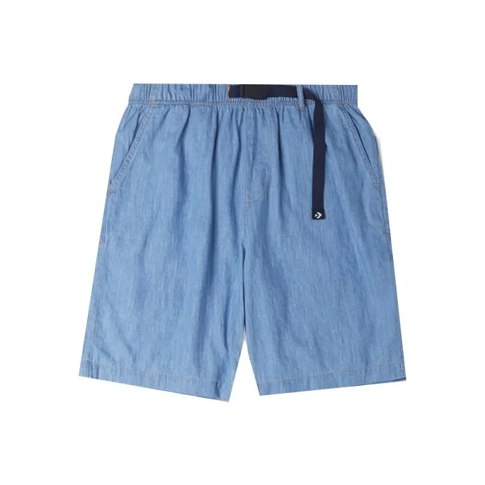 Converse black-sharkskin Denim Shorts Men Blue