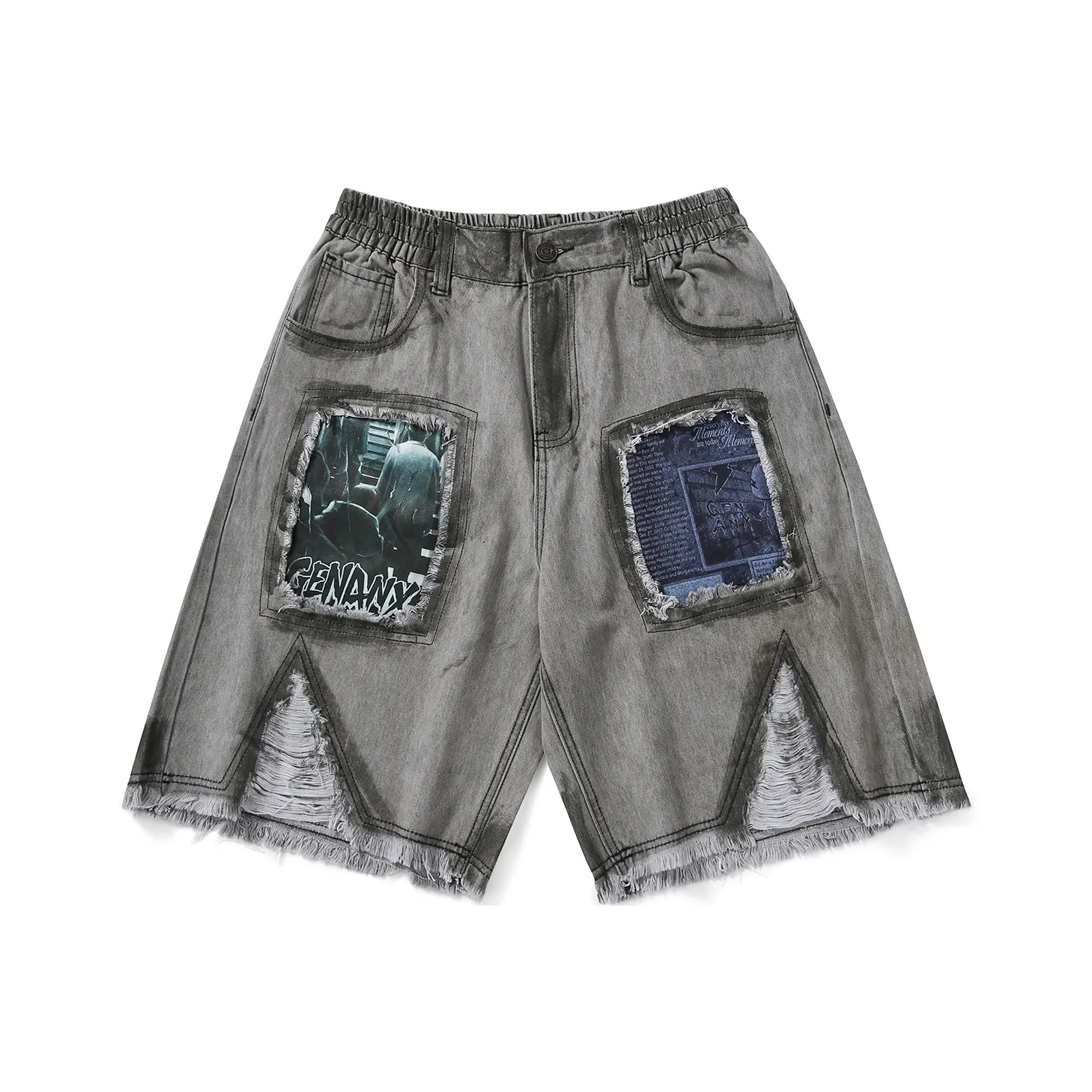 GENANX Loose Fit Shorts Men's Gray