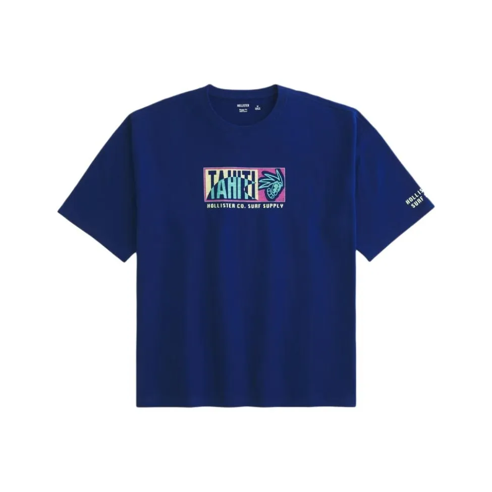 Hollister Мужские синие футболки