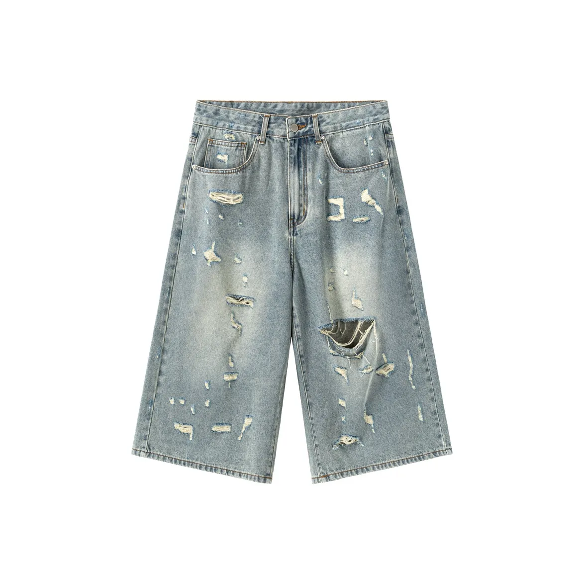 XINYINSU SS24 Denim Shorts Unisex Blue