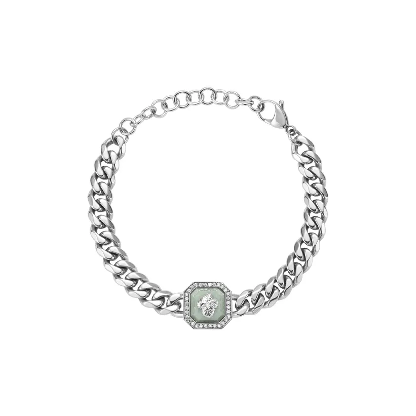 BABAMA Титановый стальной кубинский браслет унисекс