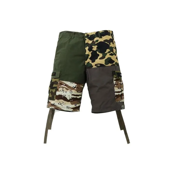 Bape Crazy Camo 6 Pocket Wide Shorts