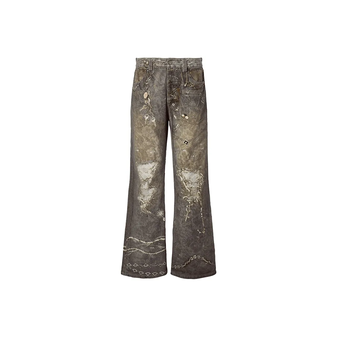 sapatilhas Tommy lacoste jeans em bege para mulher