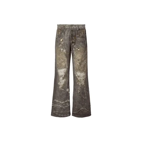 ROCAWEAR Джинсы унисекс темно-кофейного цвета