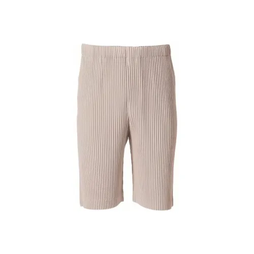 Homme Plissé Issey Miyake Розово-вишневый Мужские Повседневные шорты