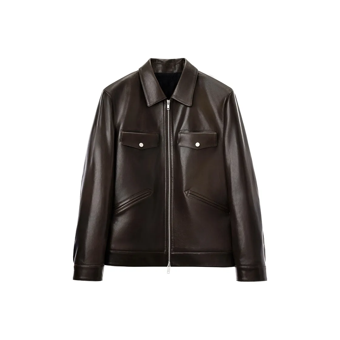 SINBOS Кожа Куртка Мужская Тауповая