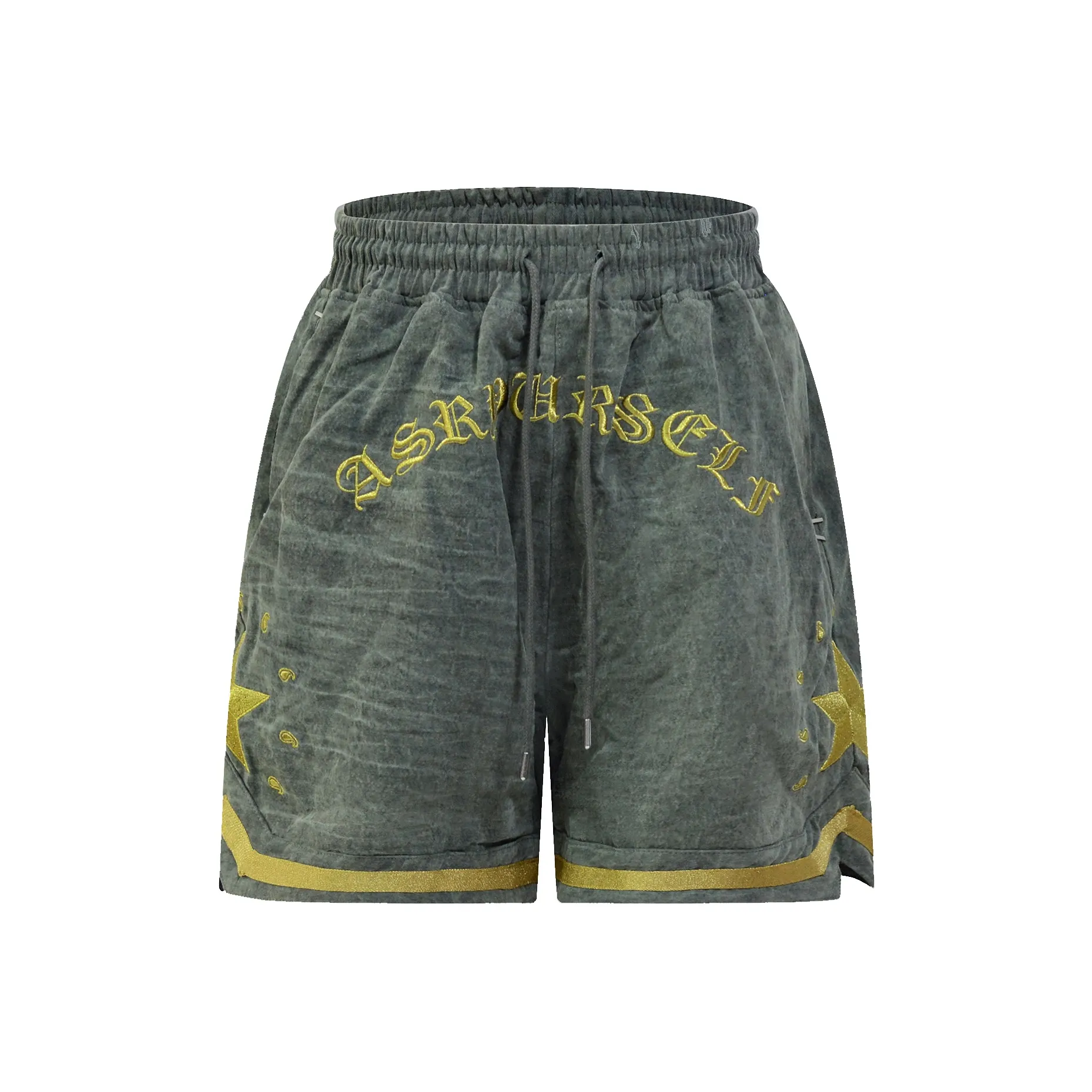 Askyurself Свободный крой Шорты Унисекс Армейский зеленый