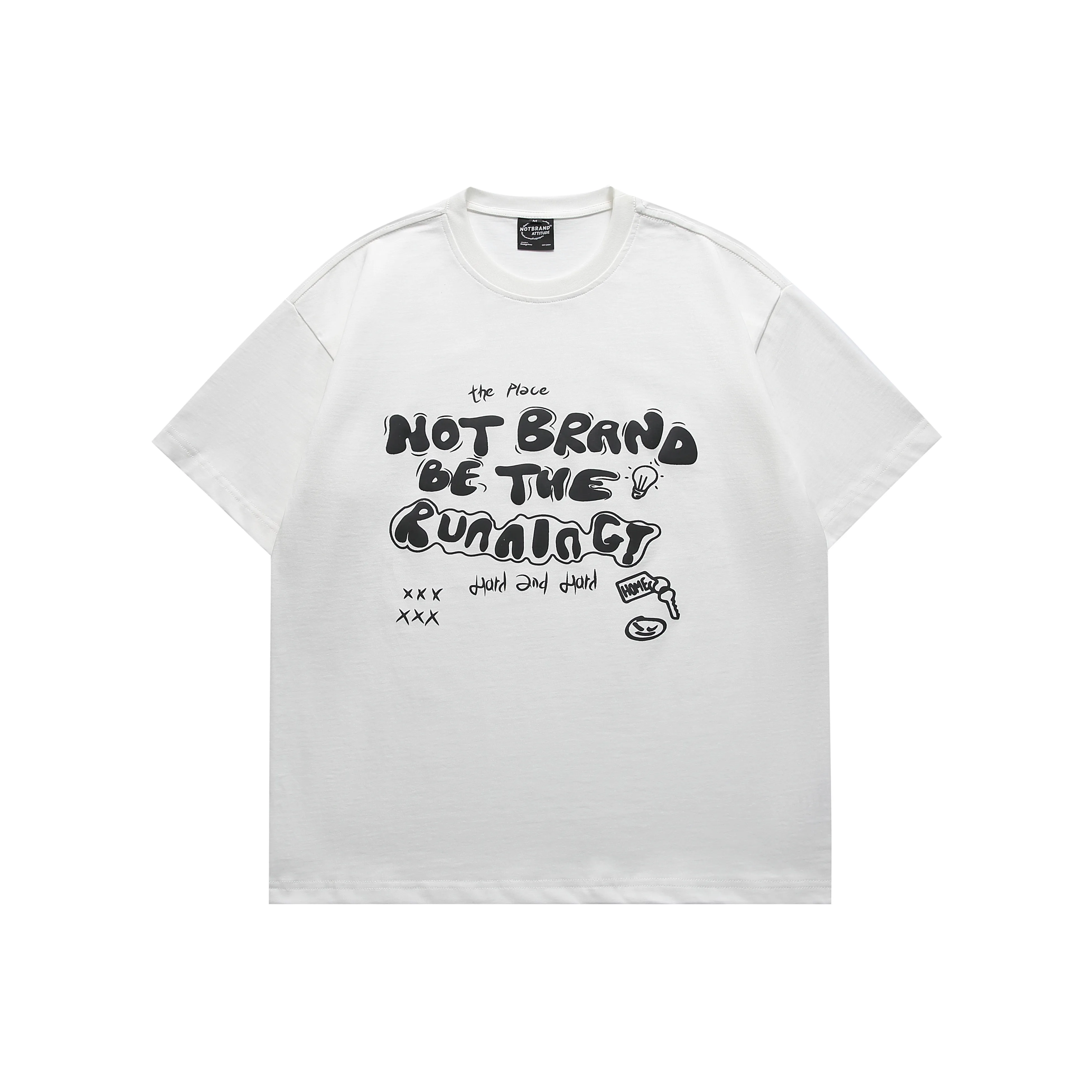 NOT BRAND ATTITUDE T-Shirt Унисекс Белый