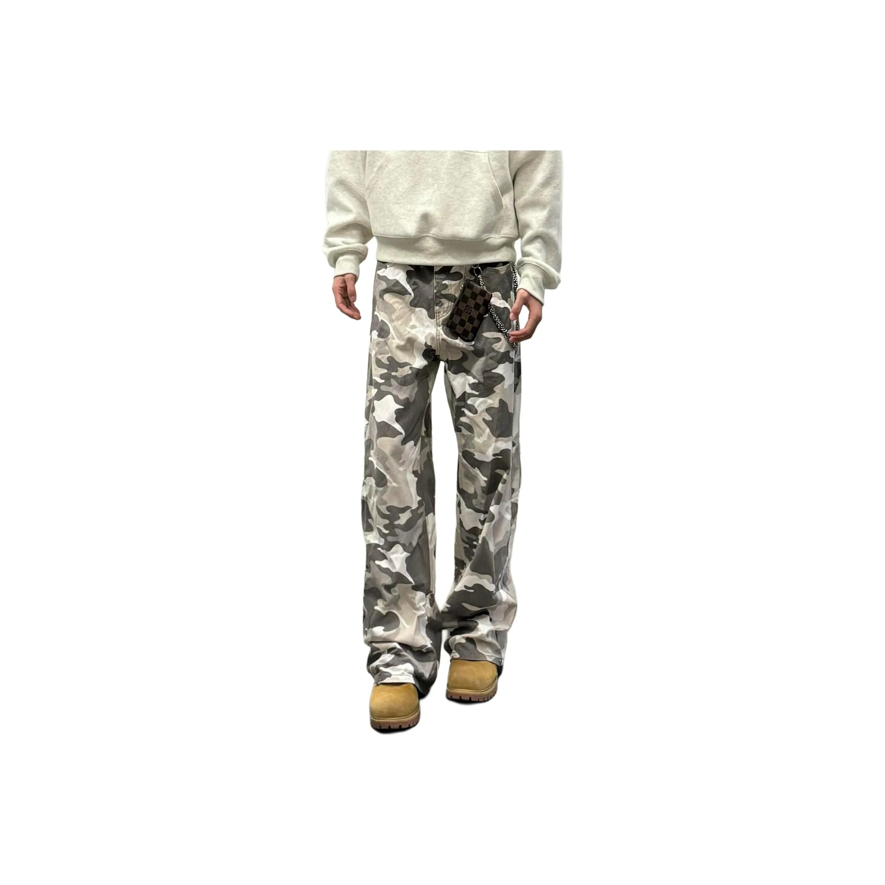Viscose Blend Knit Ribbed Flared Pants