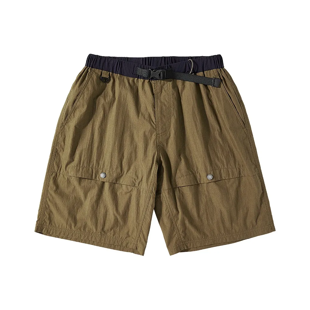 SET FUNS Outdoor Style Cargo Shorts Summer Men's Dark Khaki