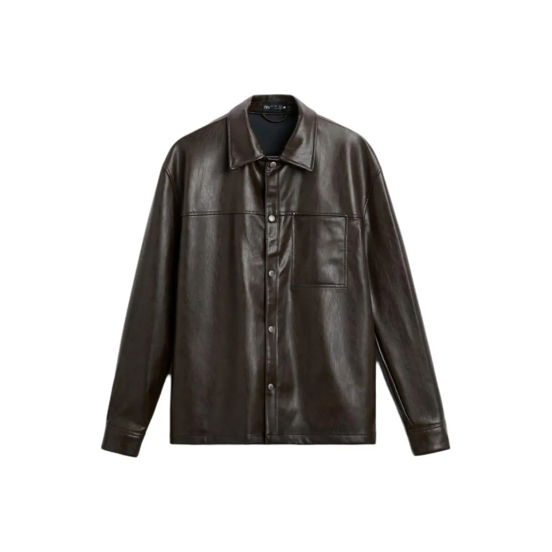 ZARA Кожа Куртка Мужская Кожа Цвет