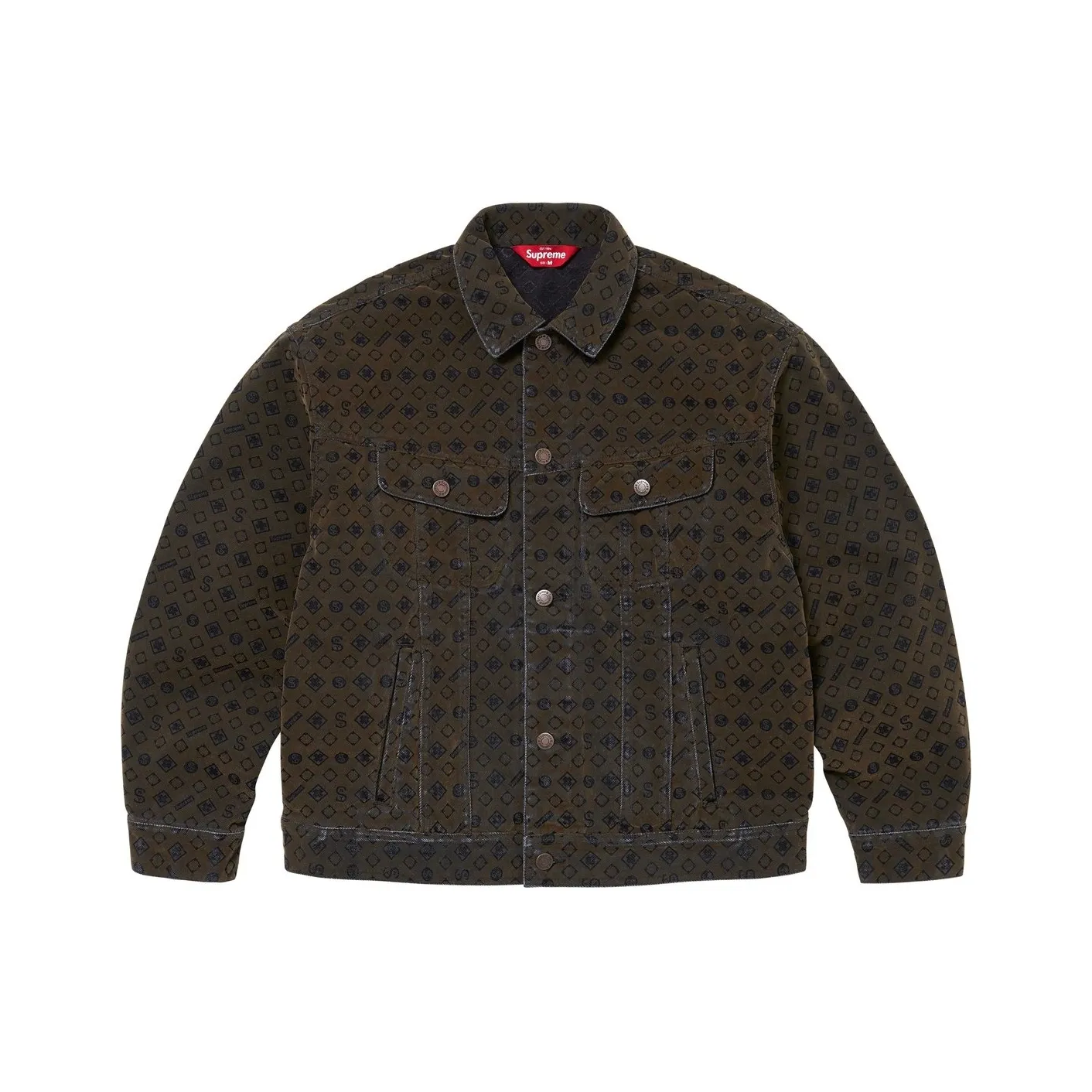 Supreme Flocked Denim Trucker Jacket
