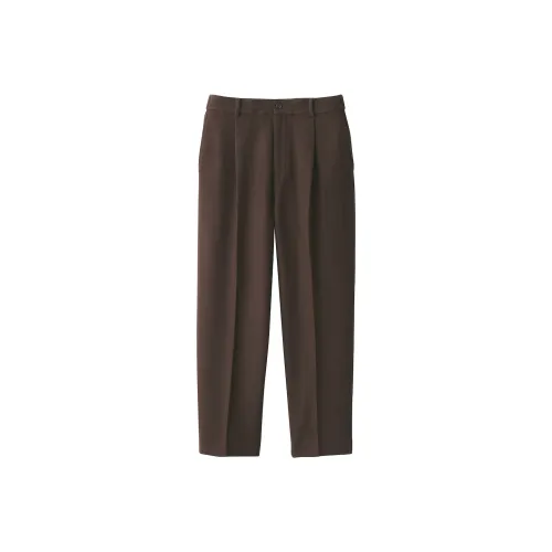 Muji LABO series Темно-кофейные Мужские брюки для костюма