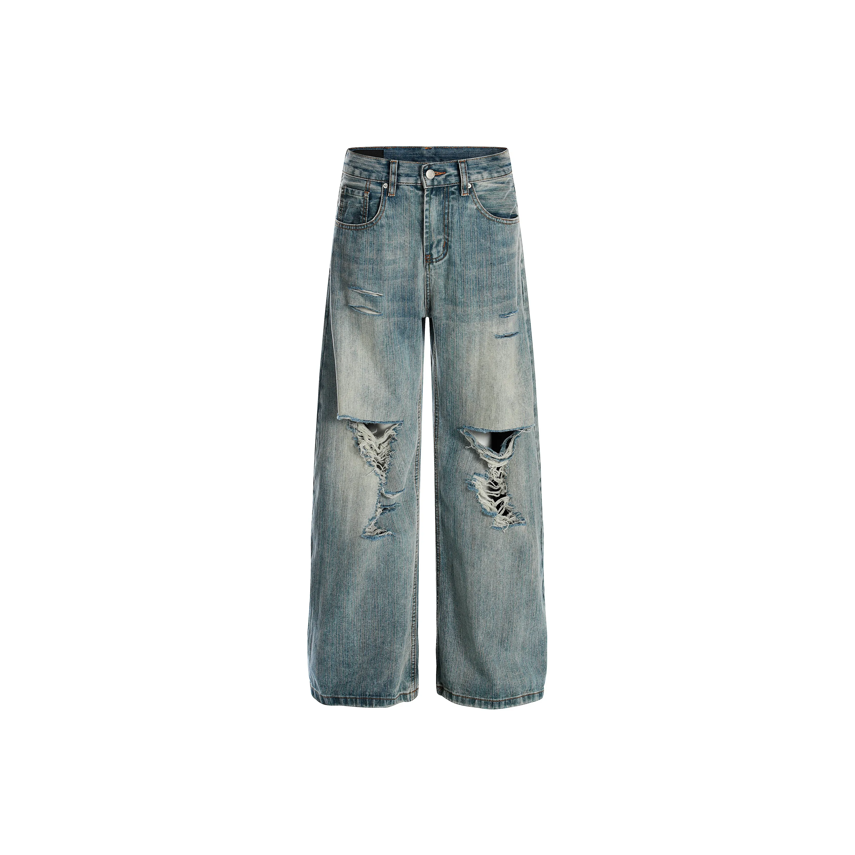 PAINT STAIN Синий Унисекс Джинсы