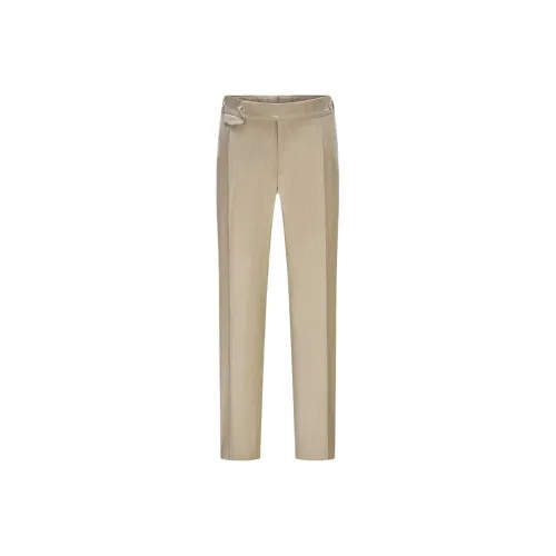 LARDINI Хаки Мужские костюмные брюки