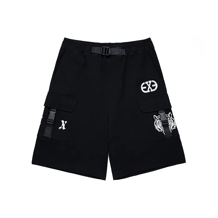ED HARDY X Черные унисекс шорты карго