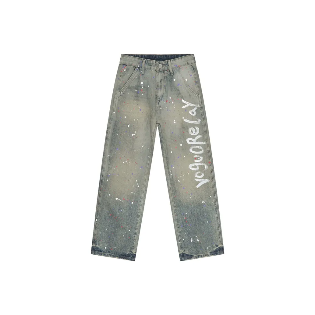 Voguo Relay Jeans Unisex Splashed Blue