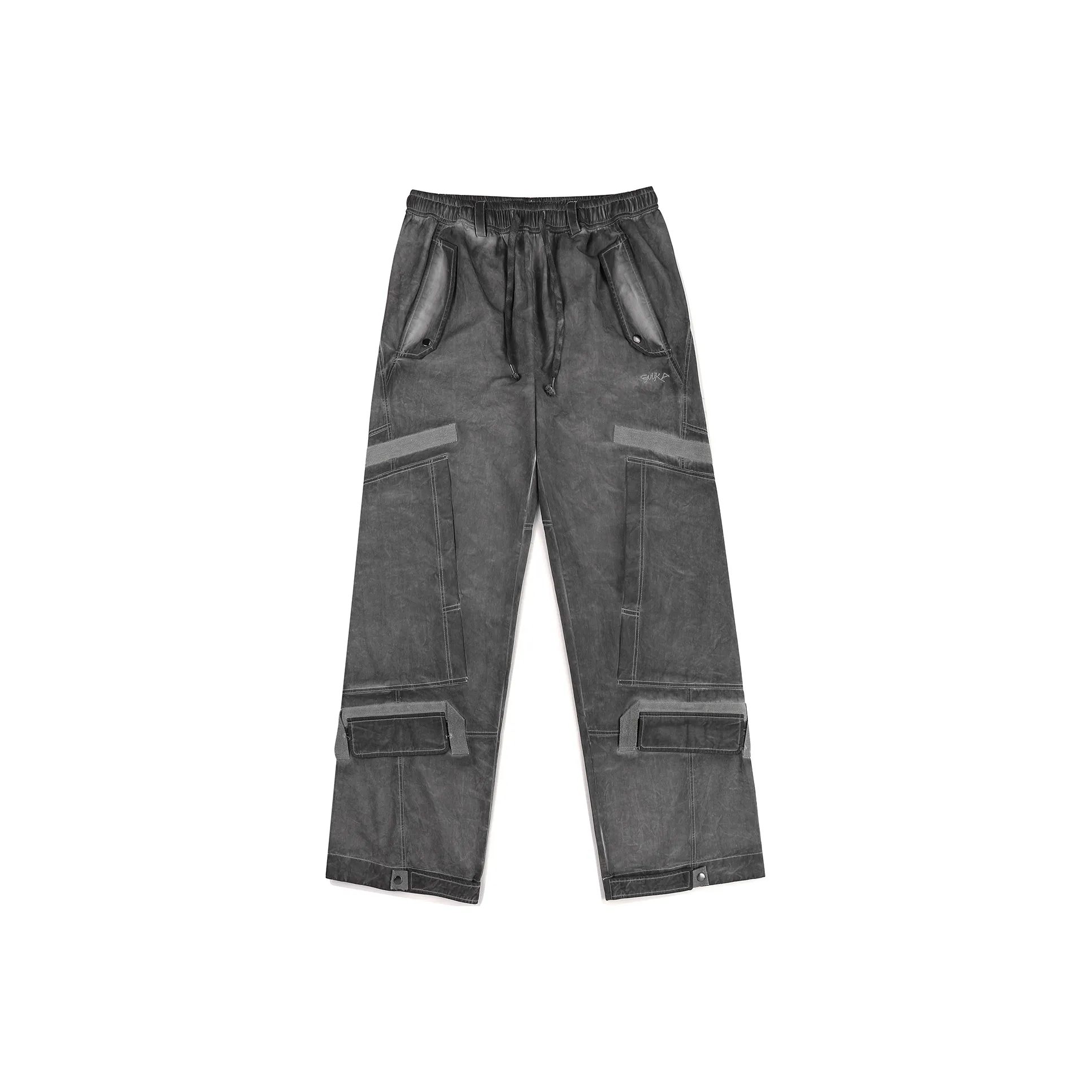 Guuka Light Gray Men's Casual Pants Guuka Светло-серые Мужские Повседневные Штаны