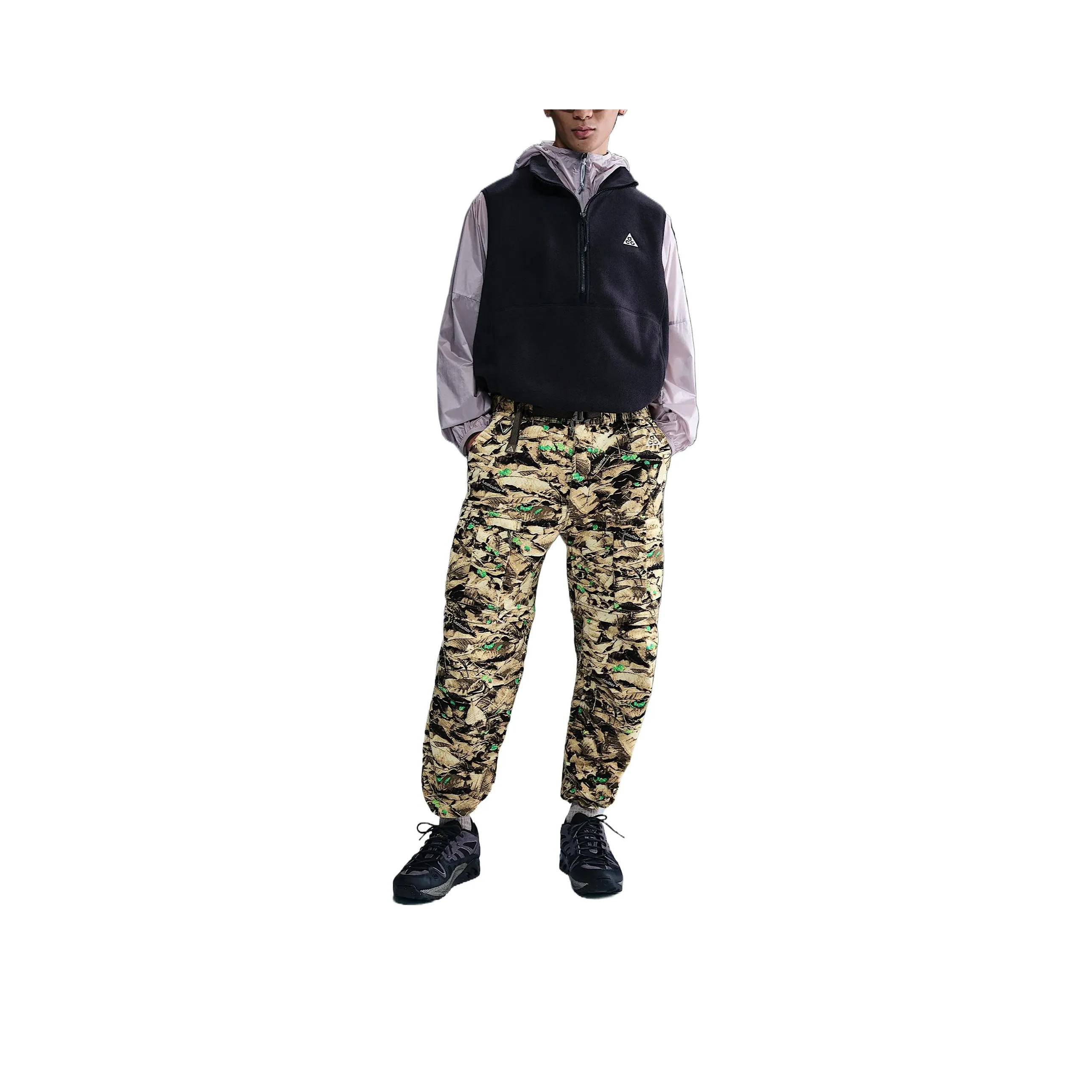 nike Swoosh ACG Smith SUMMIT Карго Брюки Мужские Бежево-Желтые