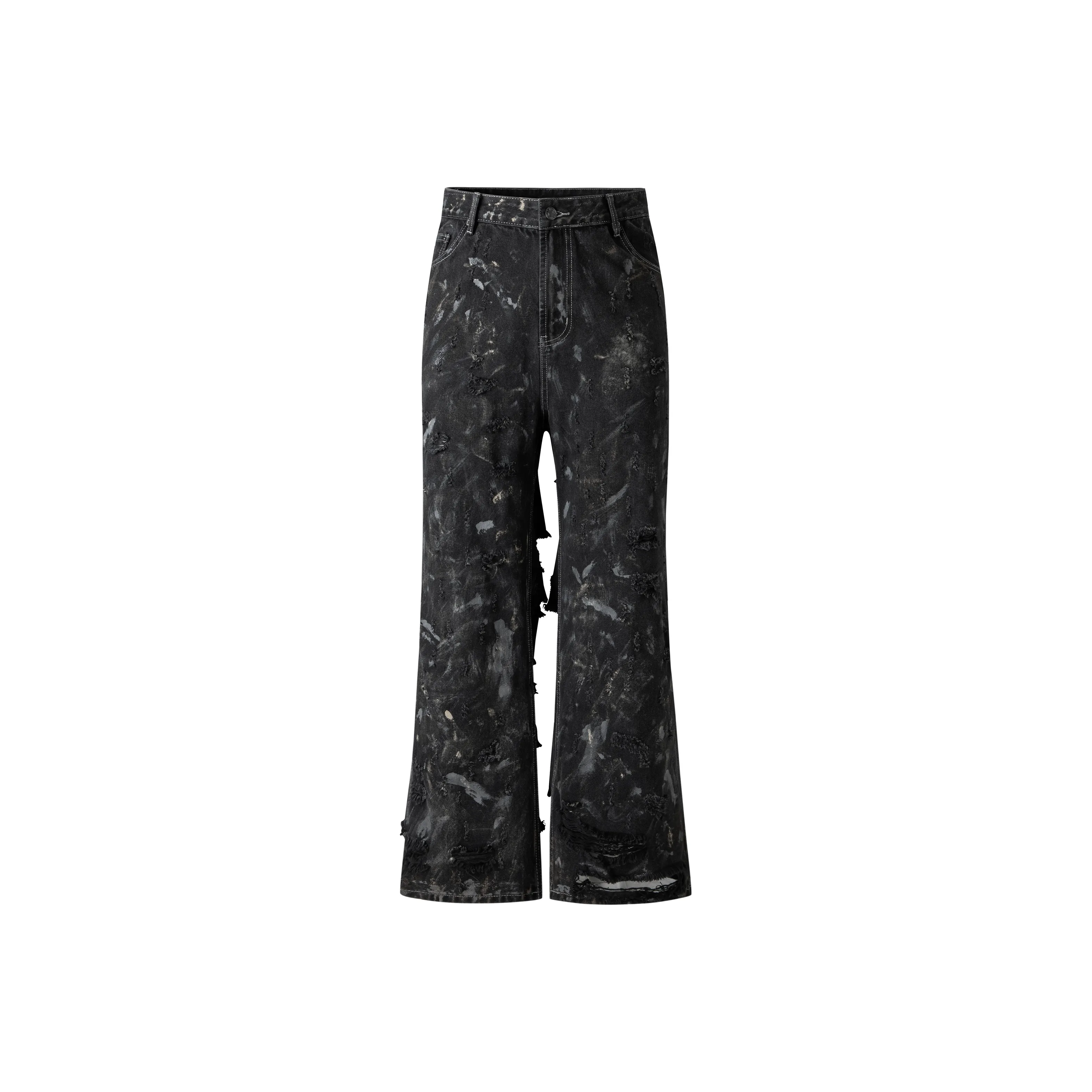 GTRG Jeans Unisex Black Gray