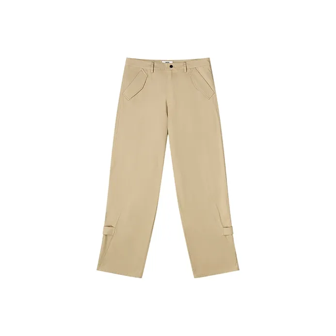 EMPTY REFERENCE Casual pants black Unisex Khaki