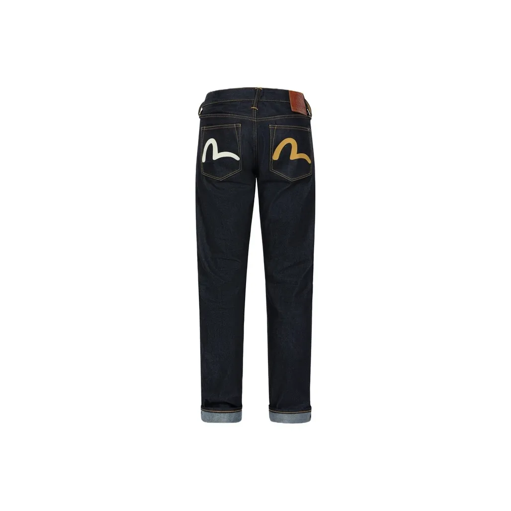 EVISU Осенние и зимние джинсы мужской деним синий