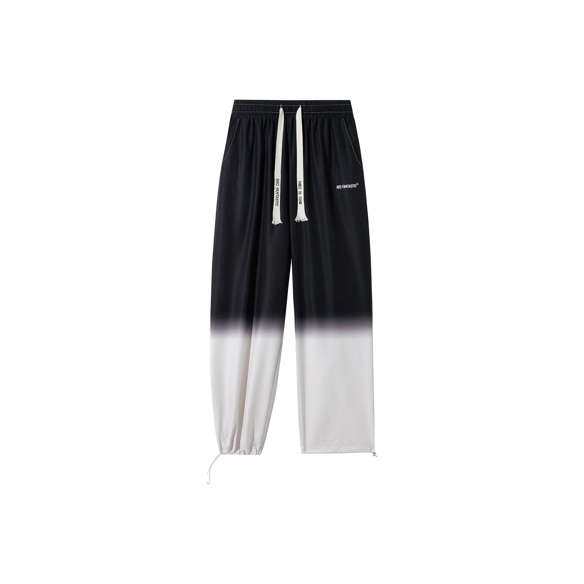 NEO FANTASTIC Casual Pants Unisex Gray White