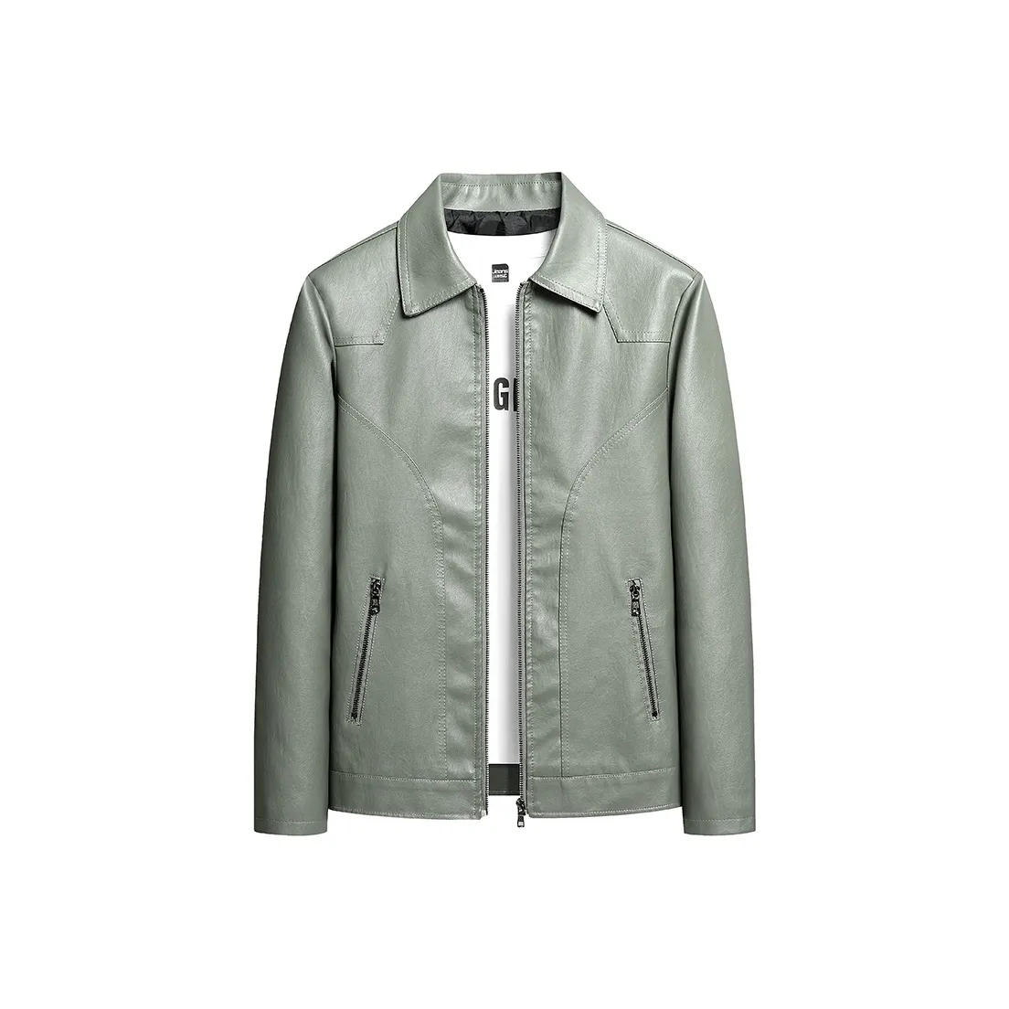 PIERRE CARDIN Leather Jacket Men's
