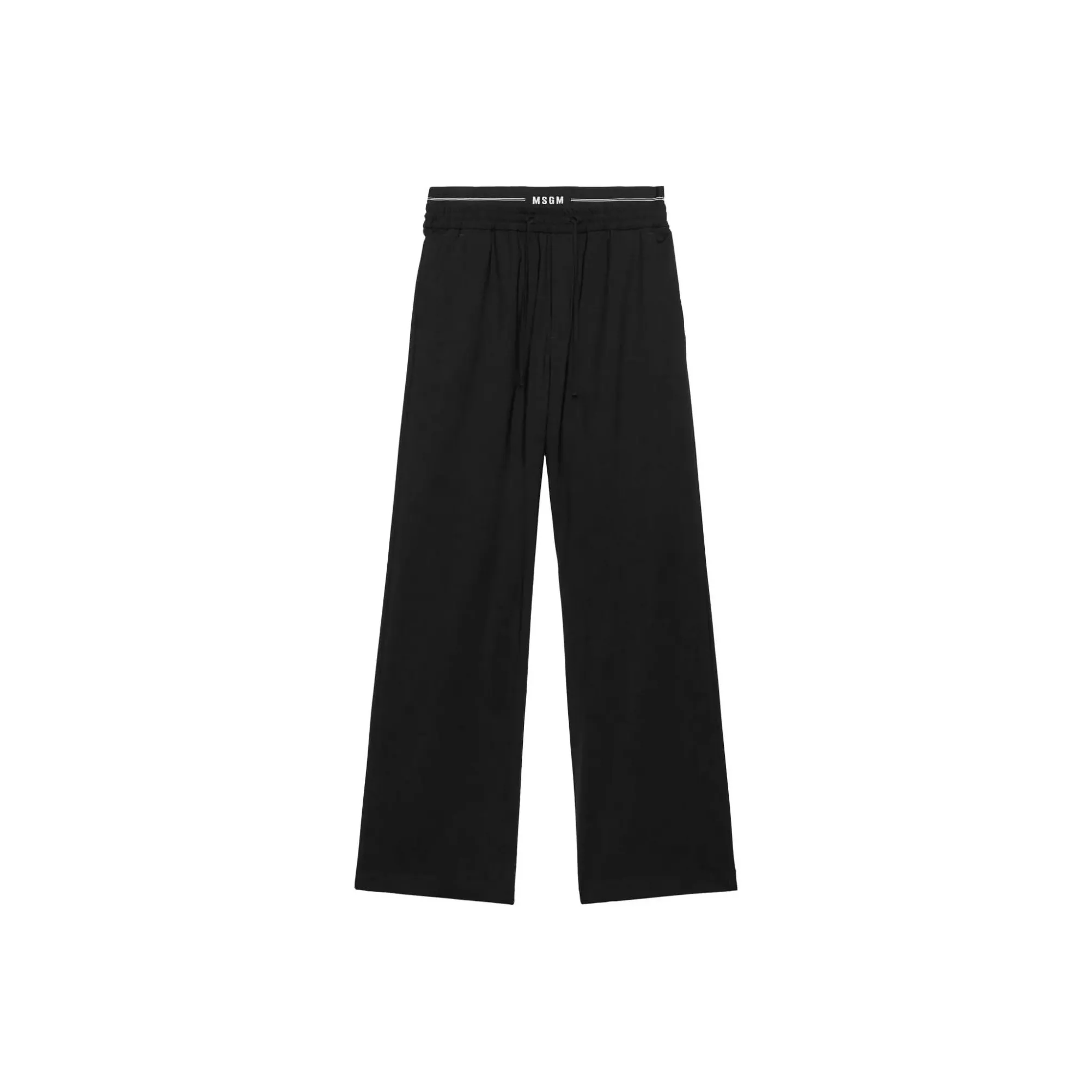 MSGM Logo Waistband Drawstring Lounge Trousers