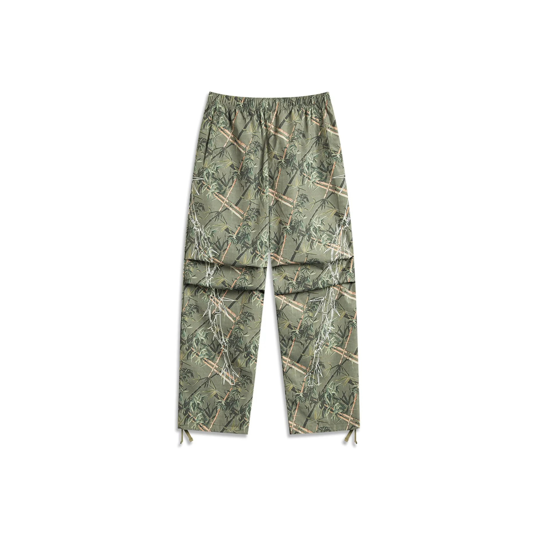 LINING Badfive Повседневные брюки Мужские Бамбук С принтом по всей поверхности