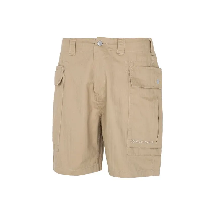 Elastic Denim Shorts
