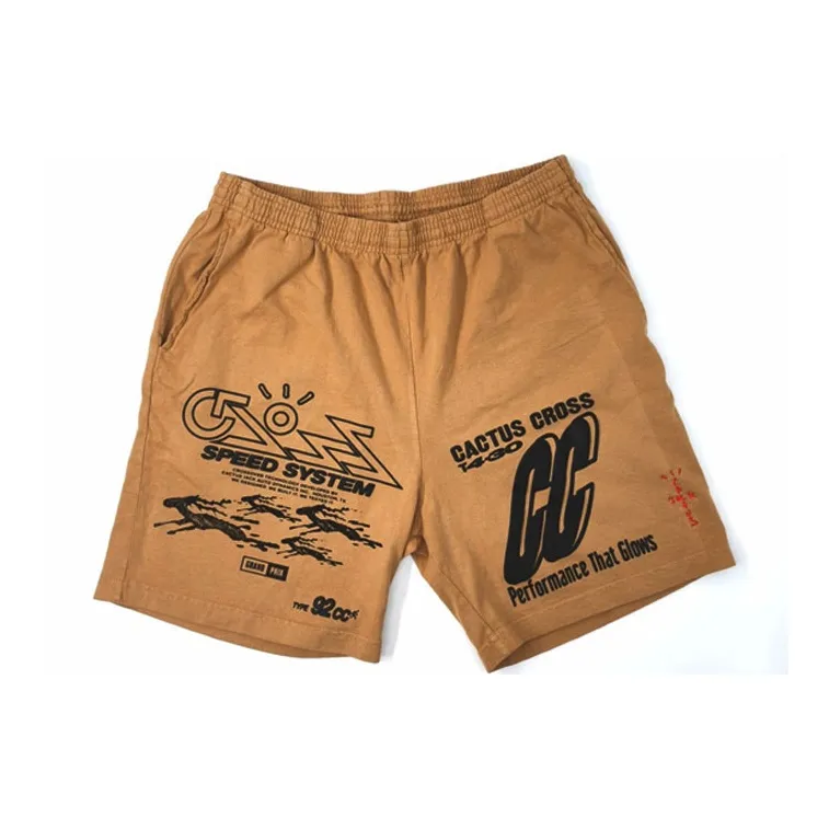 TRAVIS SCOTT Коричневые Унисекс Повседневные шорты