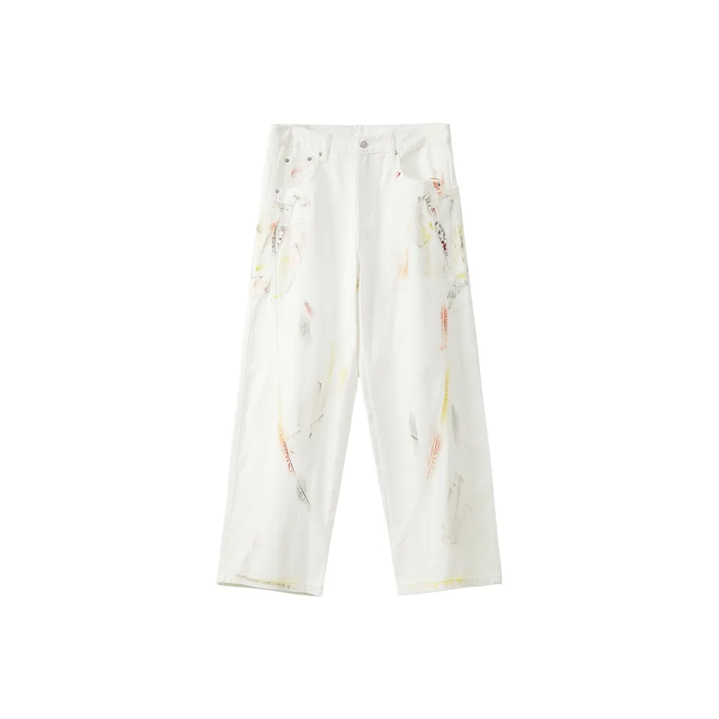 MindBridge Джинсы Унисекс Белый Деним