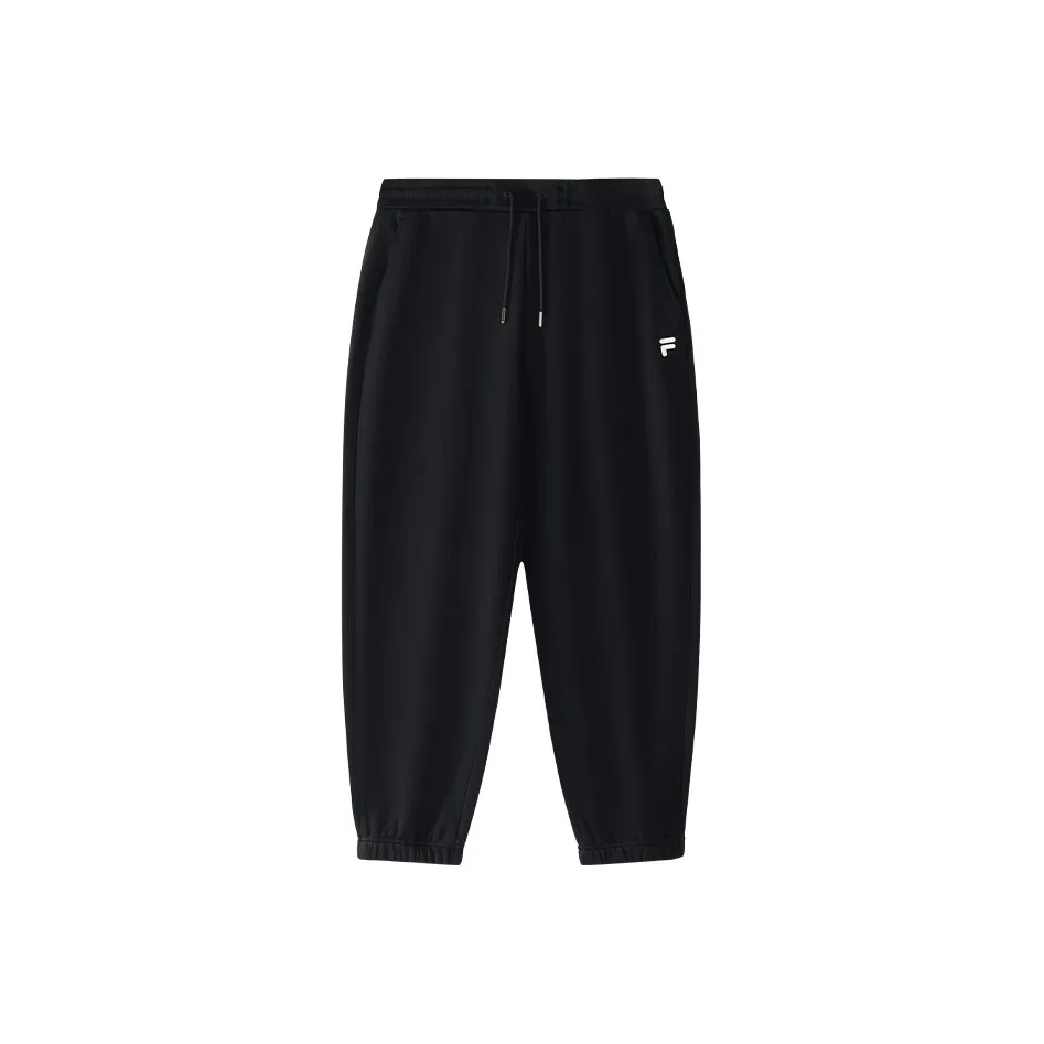 FILA FUSION Вязаные тренировочные брюки мужские глубокий черный