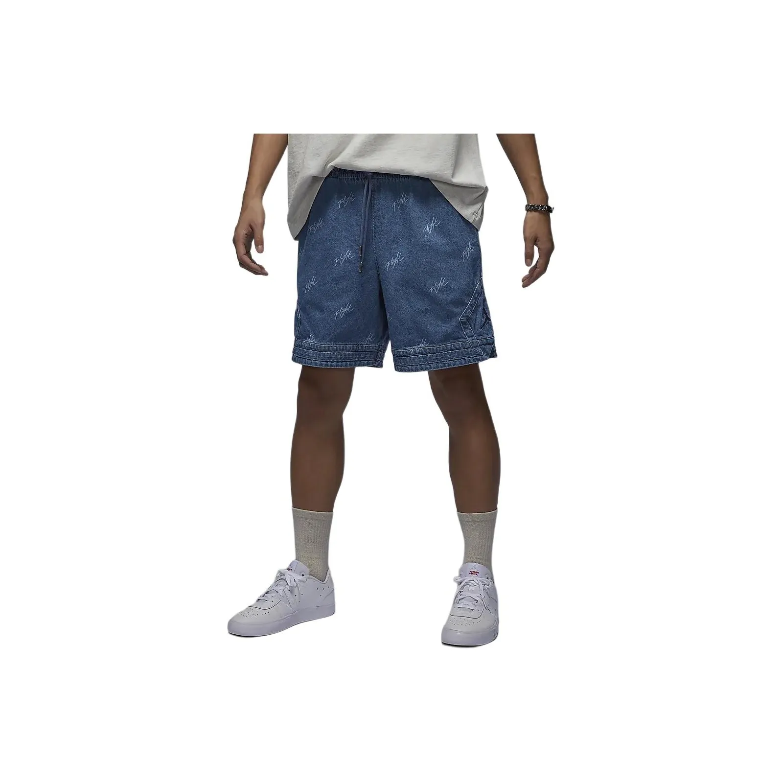Jordan Men's Denim Shorts Blue Grey