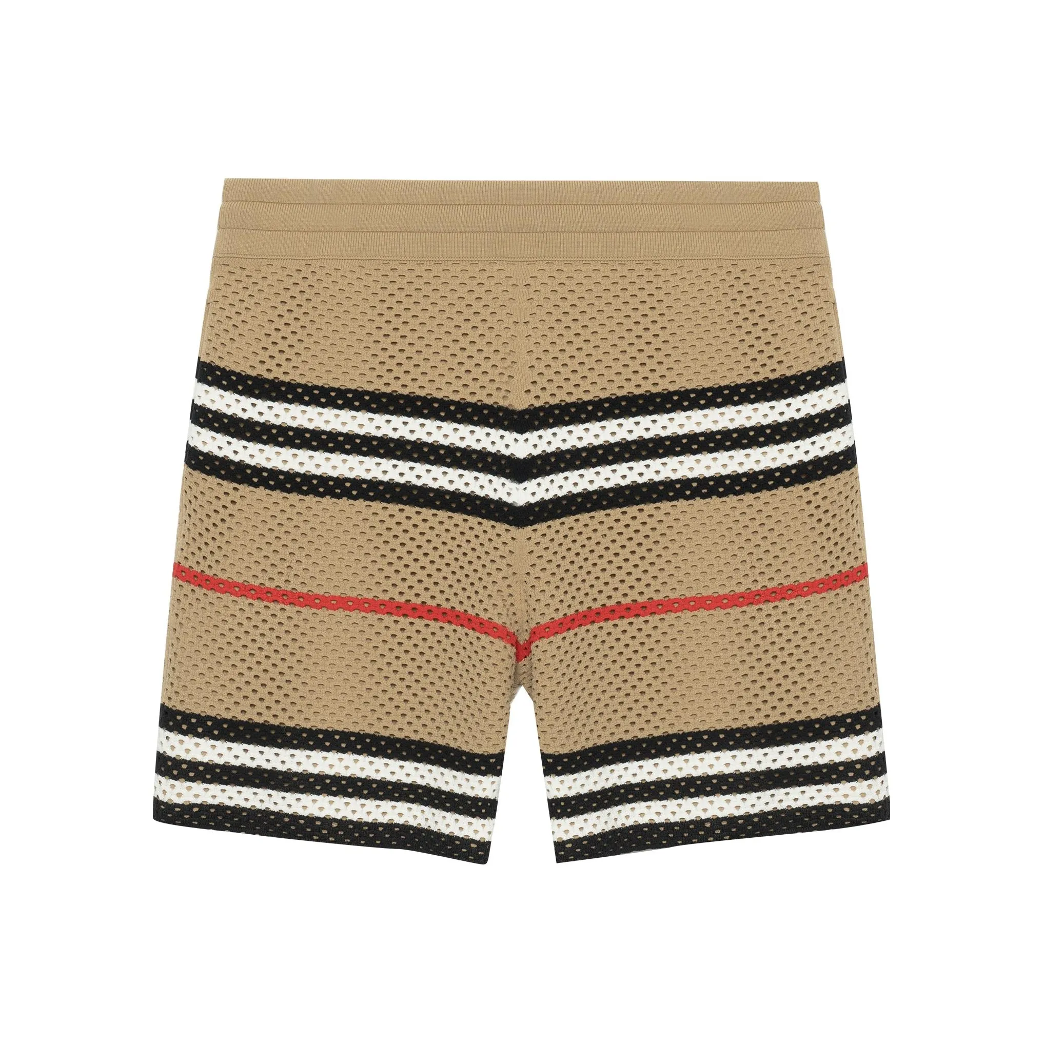 Burberry Icon Stripe Pointelle Knit Shorts