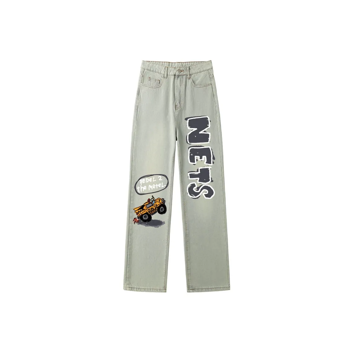AFTER SCHOOL SPECIAL Jeans Unisex Yellow Mud