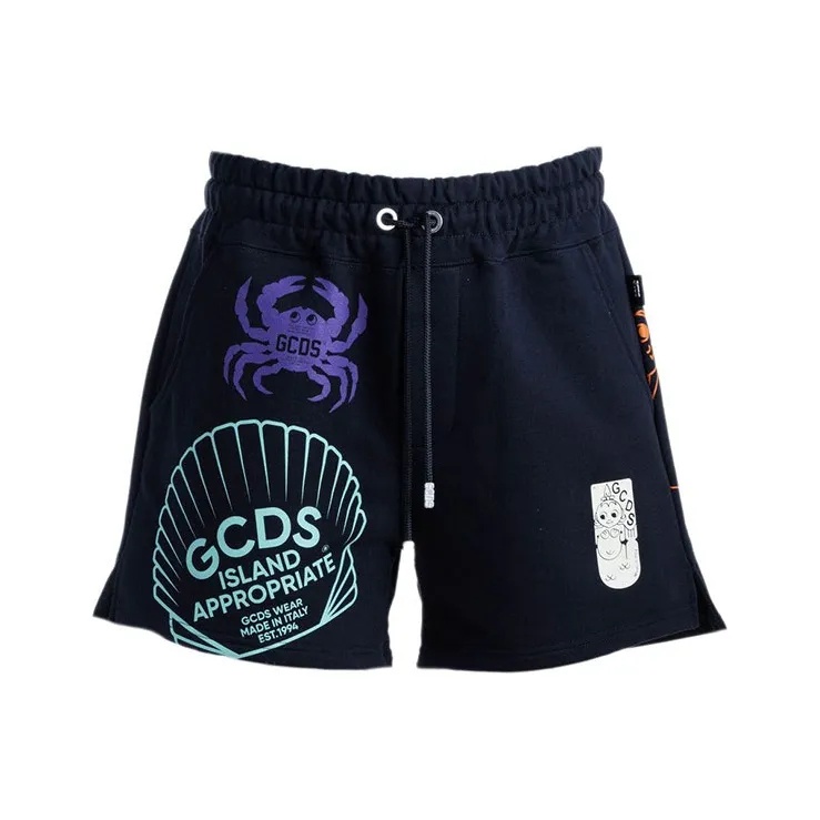 GCDS Черные Мужские Повседневные Шорты