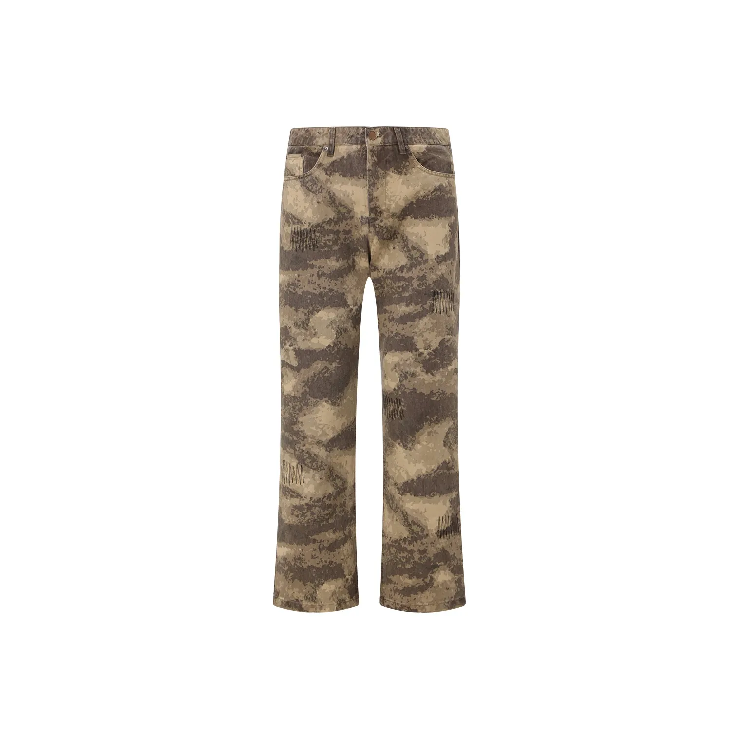 URS GGON Casual Pants Unisex Camouflage Sunset Glow