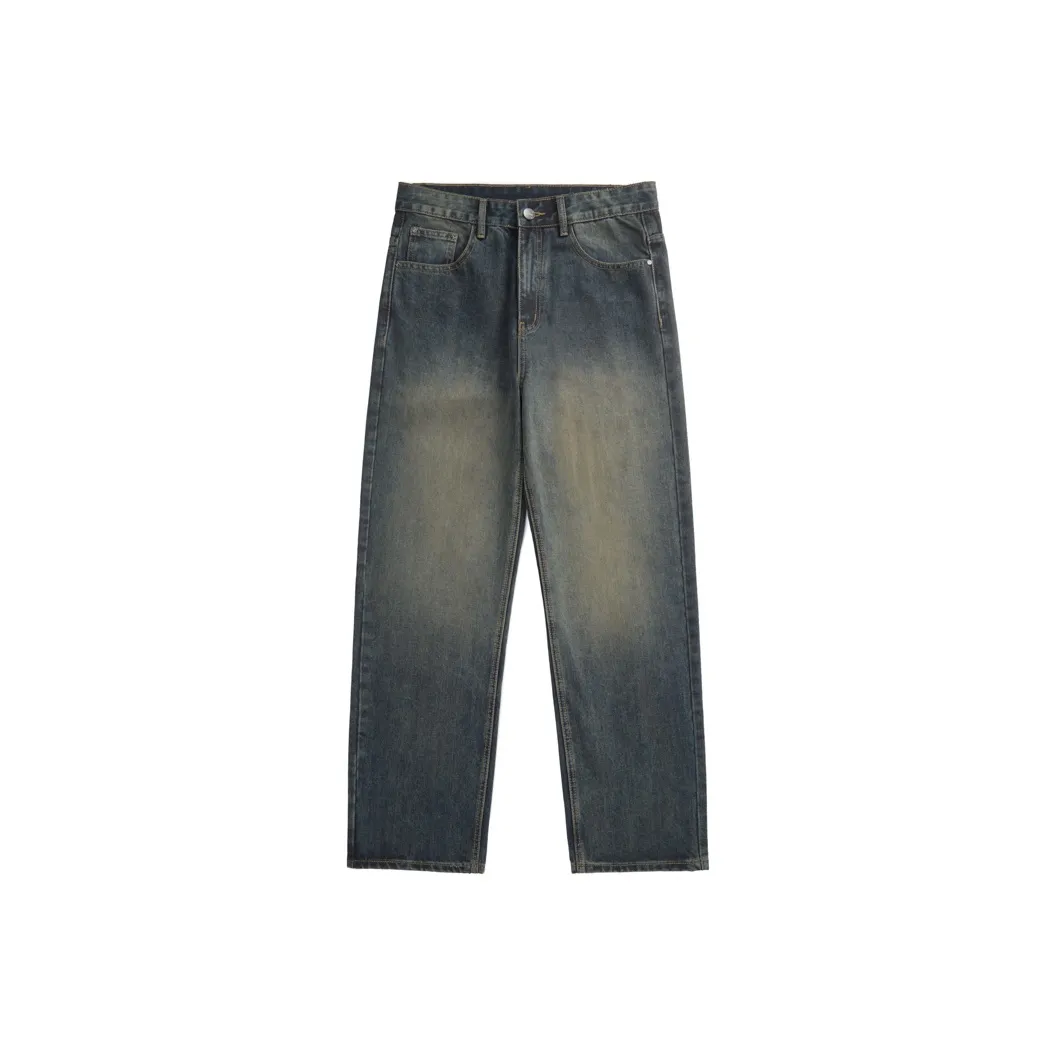 KGK Винтажные синие мужские джинсы